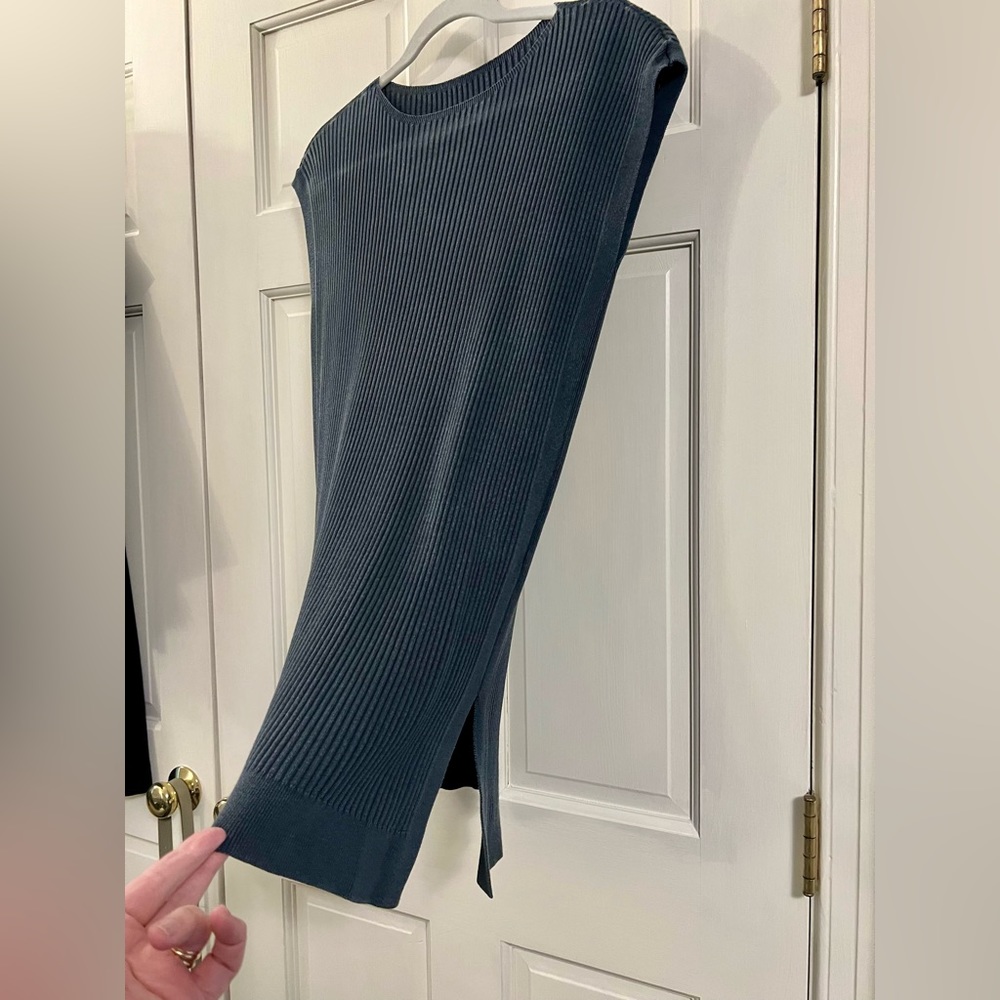 Eileen Fisher Tunic Sweater - Dark Grey - Size Small